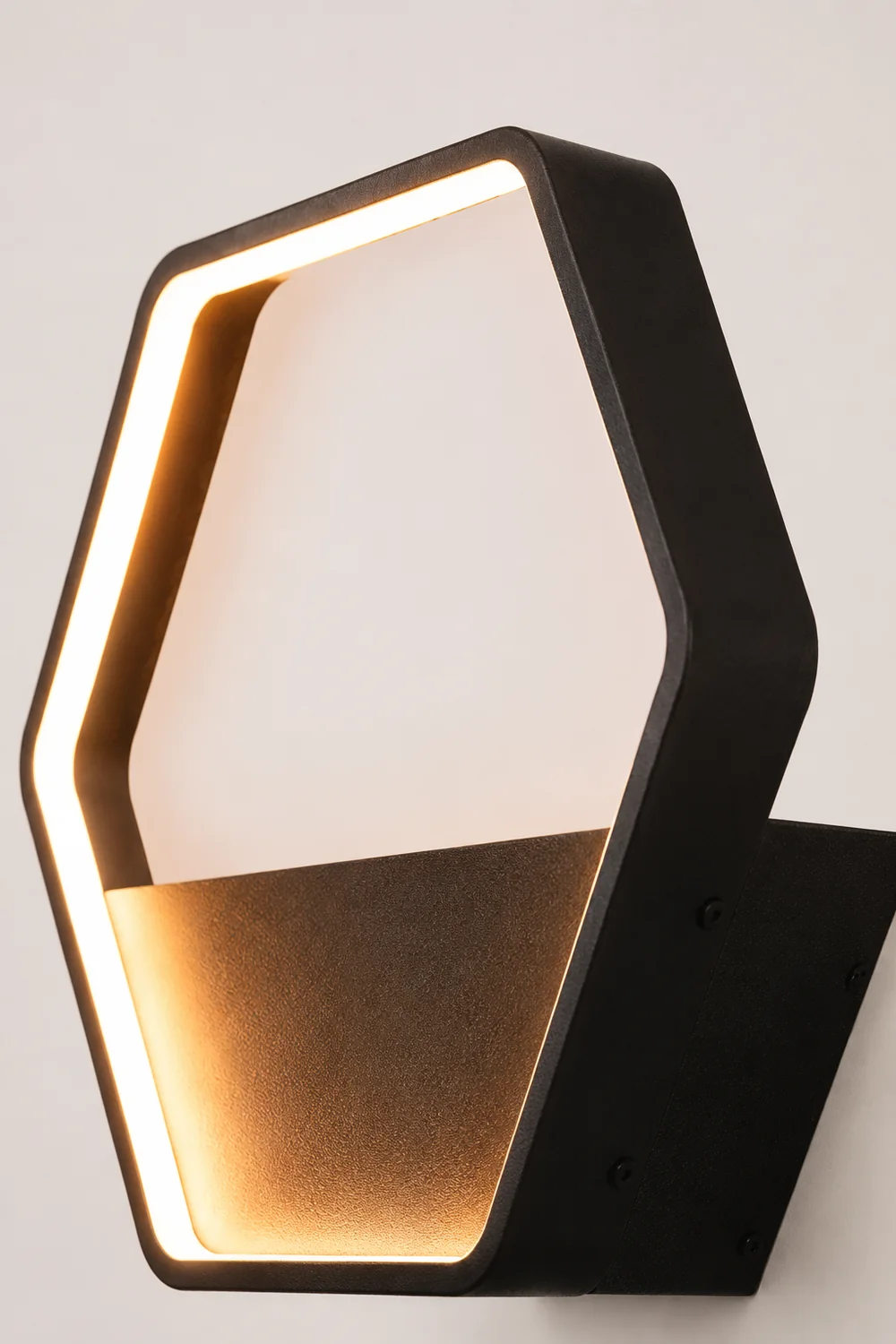 Orr Sechseckig Solar Wandleuchte für den Außenbereich, 48/65/85CM Lang - Lumpaz