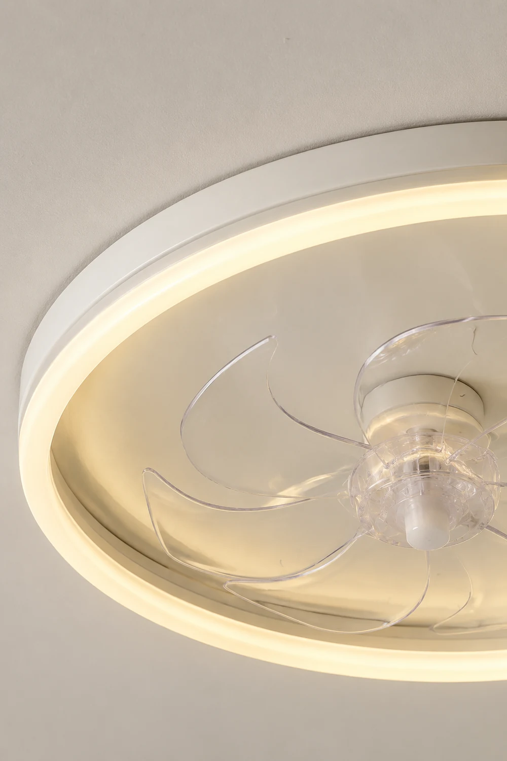 Edge Deckenventilator mit Beleuchtung Ring 7-Blatt, 4 Farben, ∅40/59/60CM - Lumpaz