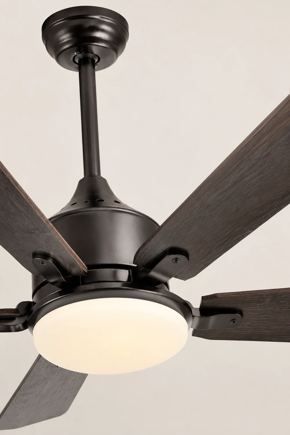 Haydn Deckenventilator mit Beleuchtung Schwarz 6-Blatt, ∅152/193CM - Lumpaz