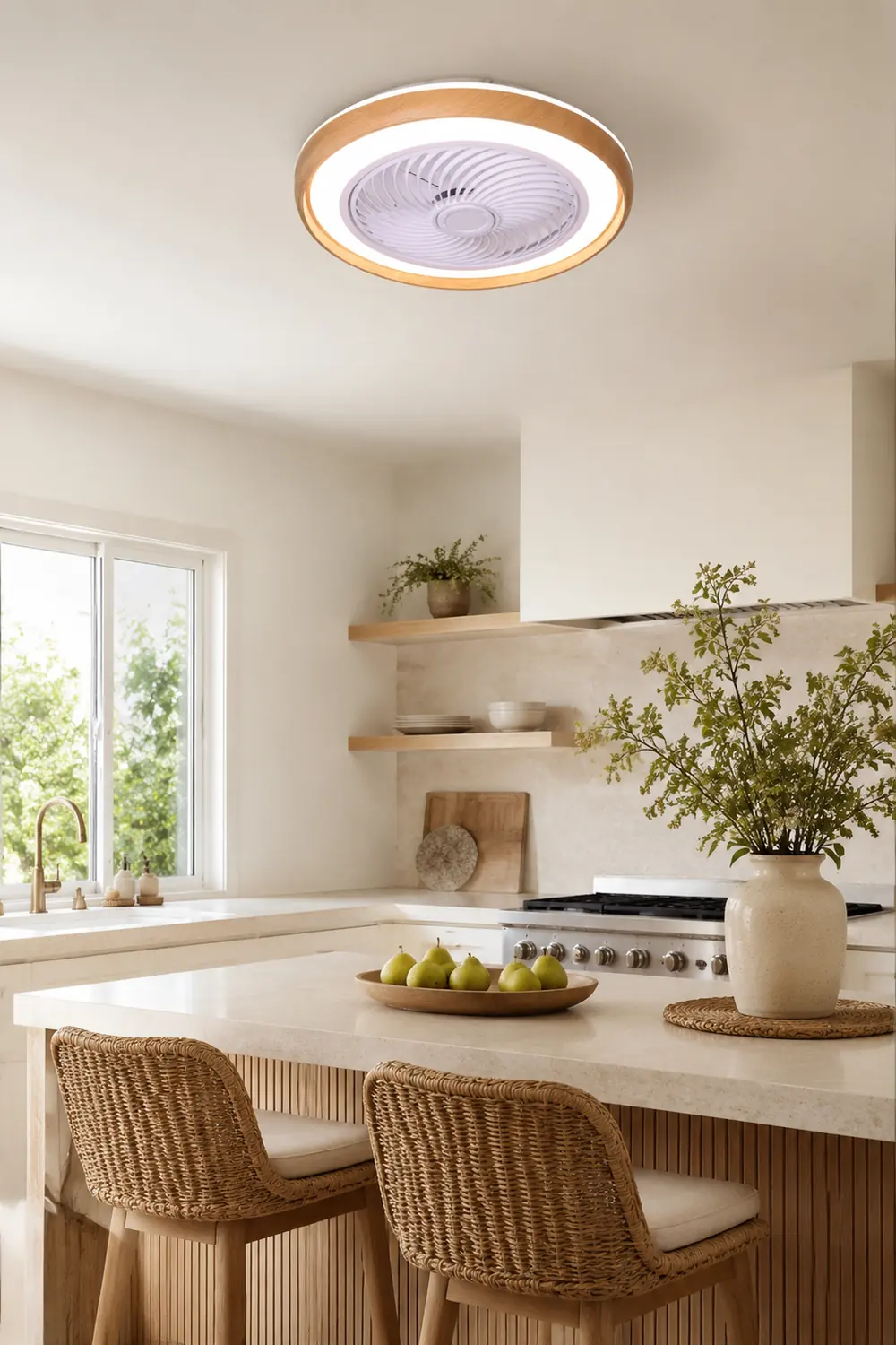 Ozawa Deckenventilator mit Beleuchtung, 3 Stile, ∅50CM - Lumpaz
