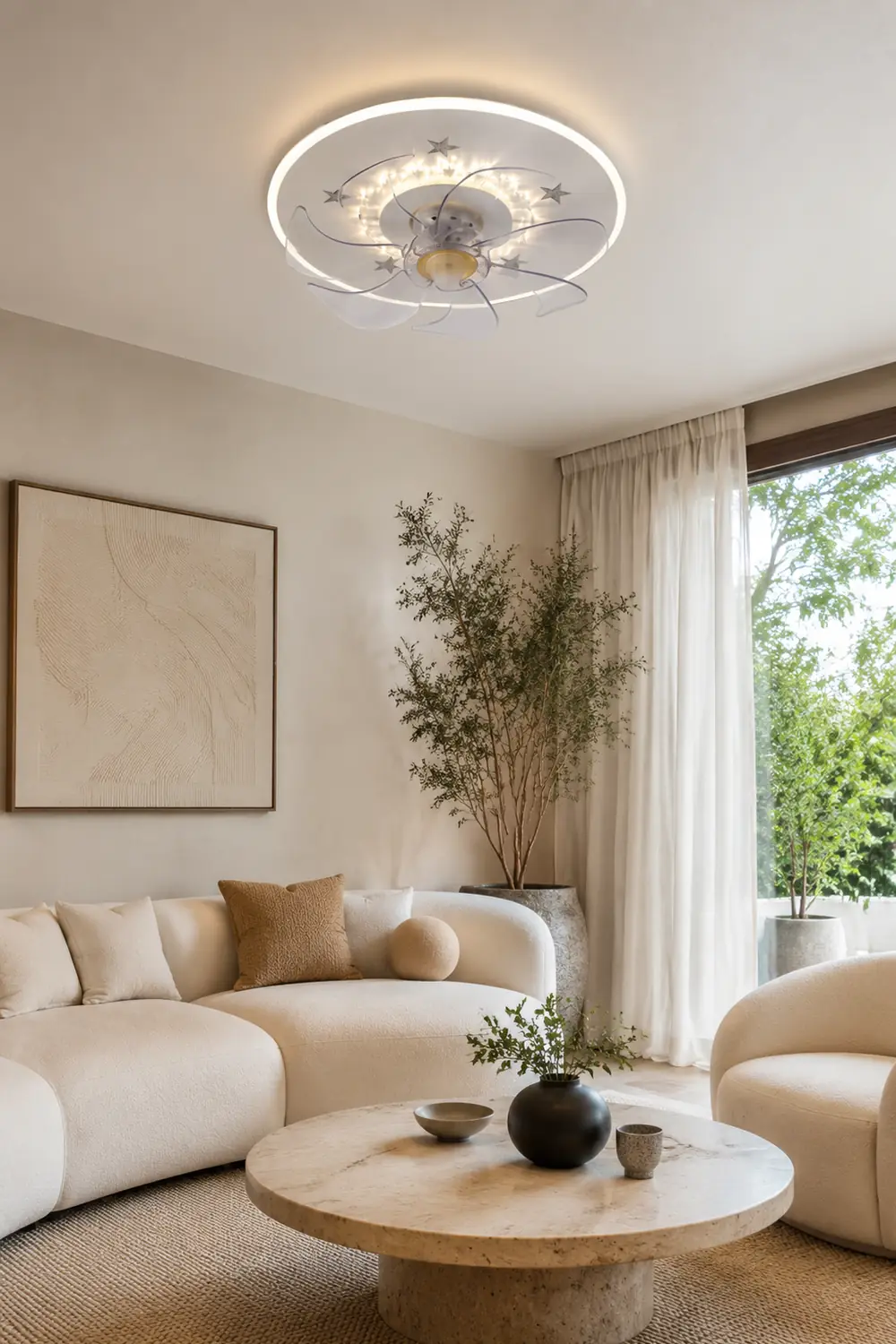 Minori Deckenventilator mit Beleuchtung, 5 Stile, ∅41/47/48cm - Lumpaz