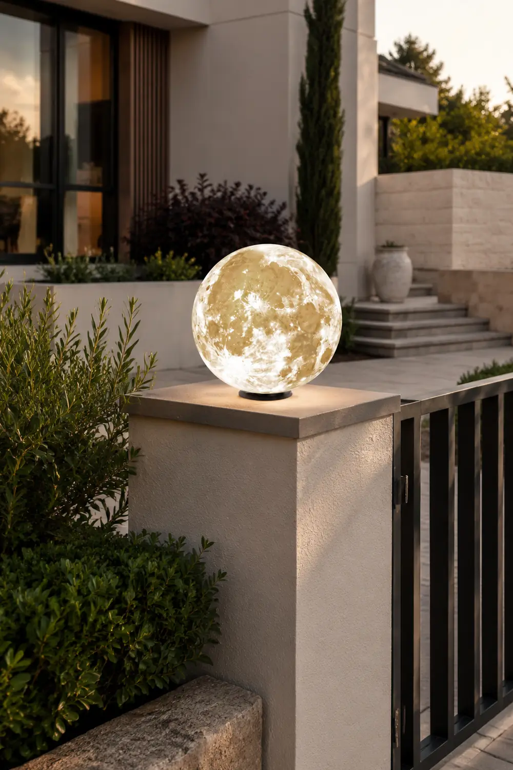 Elif Außenleuchte Solar, Mond, ∅20/30/40/50/60CM - Lumpaz
