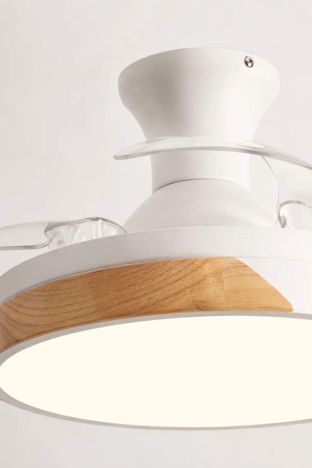Morandi Deckenventilator mit Beleuchtung Klare Blätter, 5 Farben, ∅90/100CM - Lumpaz