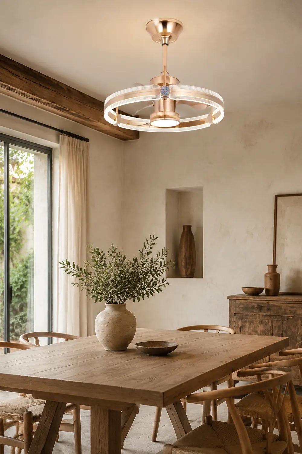 Kelley Deckenventilatoren mit Beleuchtung, 2 Stile, ∅50/60CM - Lumpaz