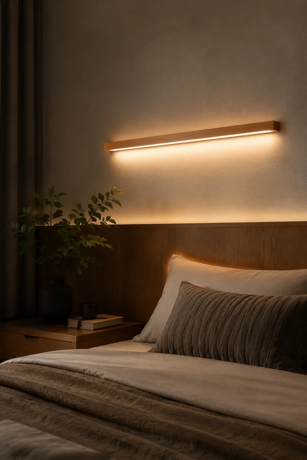 Ozawa Spiegelfront Wandleuchte Linear,1/2-flammig, 5 Größe - Lumpaz