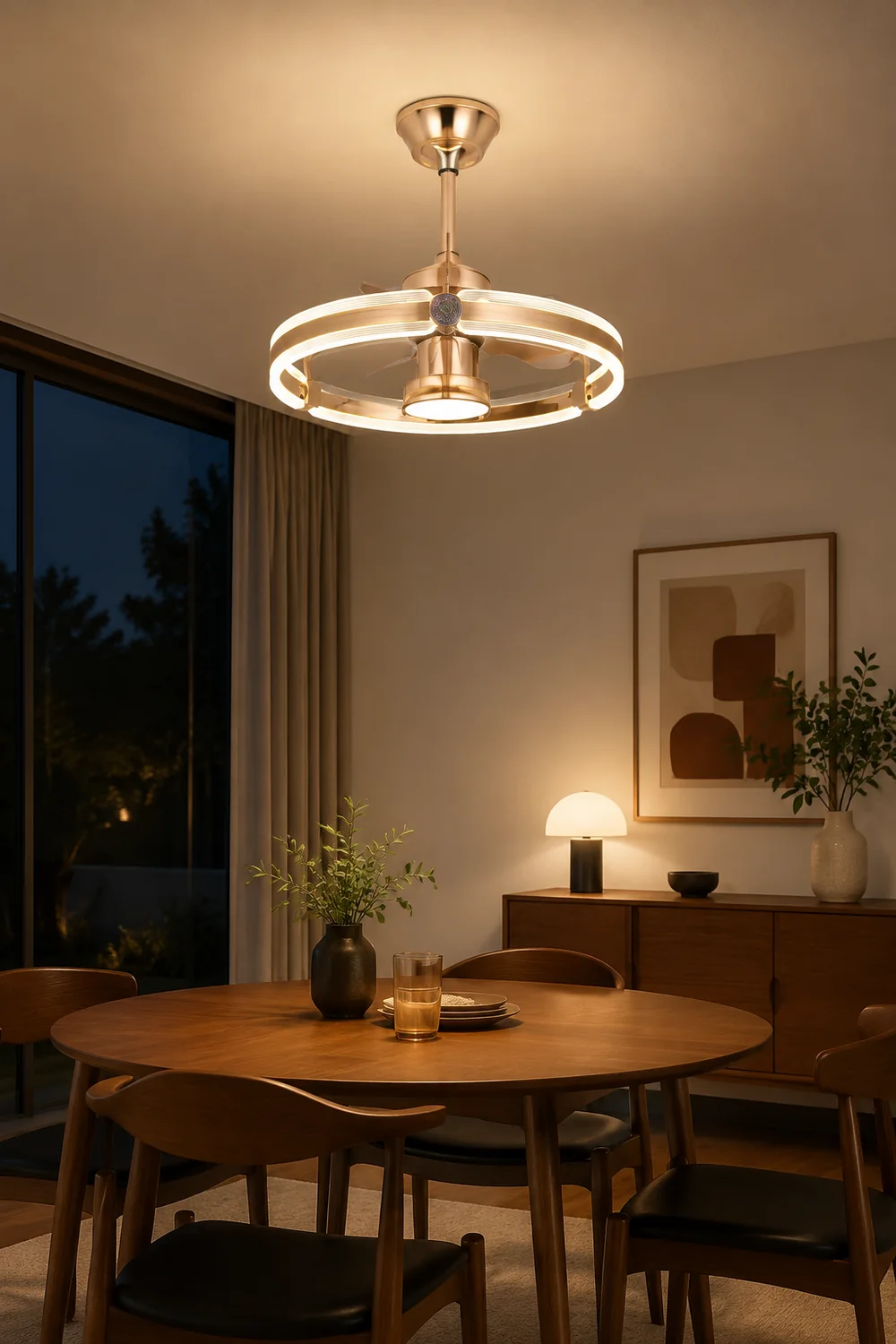 Kelley Deckenventilatoren mit Beleuchtung, 2 Stile, ∅50/60CM - Lumpaz