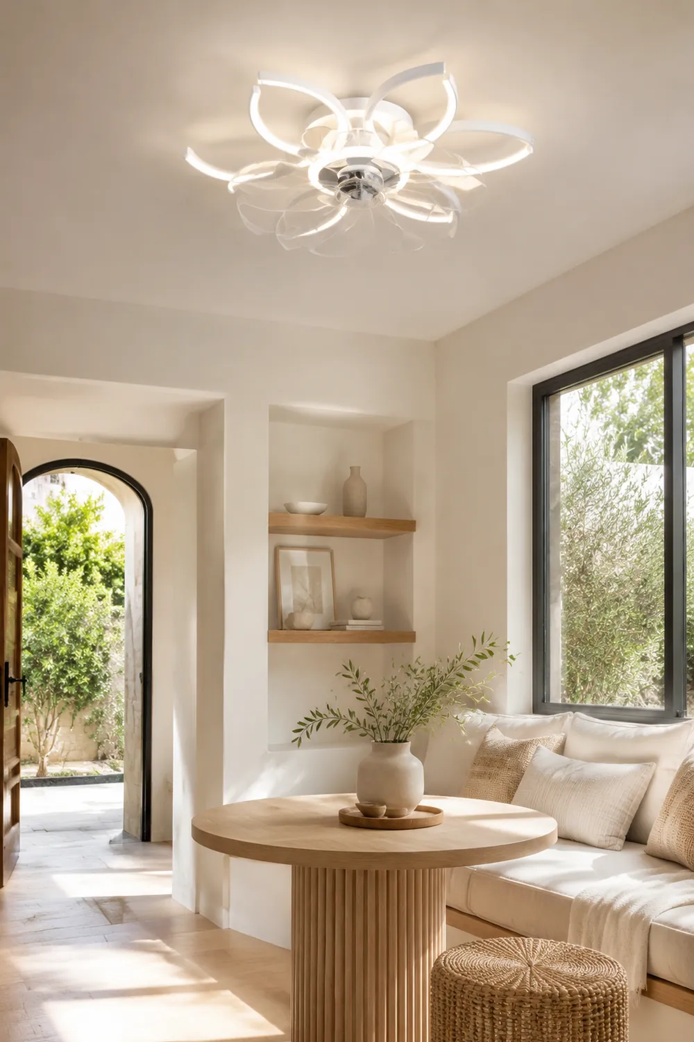 Lacey Deckenventilator mit Beleuchtung, 4 Stile, ∅52CM - Lumpaz