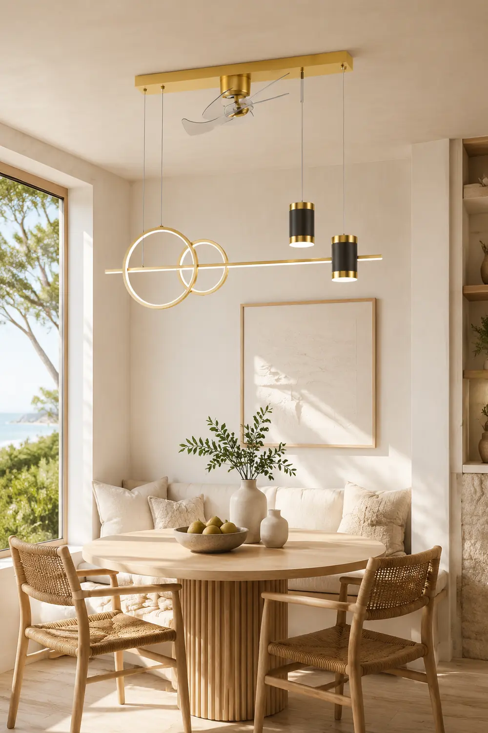 Madina Deckenventilator mit Beleuchtung 6 Stile, ∅100CM - Lumpaz