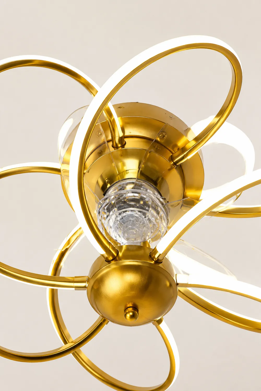 Lacey Deckenventilator mit Beleuchtung, 3 Farben, ∅50CM - Lumpaz