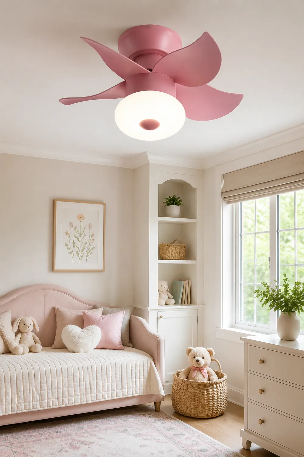 Morandi Deckenventilator mit Beleuchtung 5-Blatt, 3 Farben, ∅60CM - Lumpaz