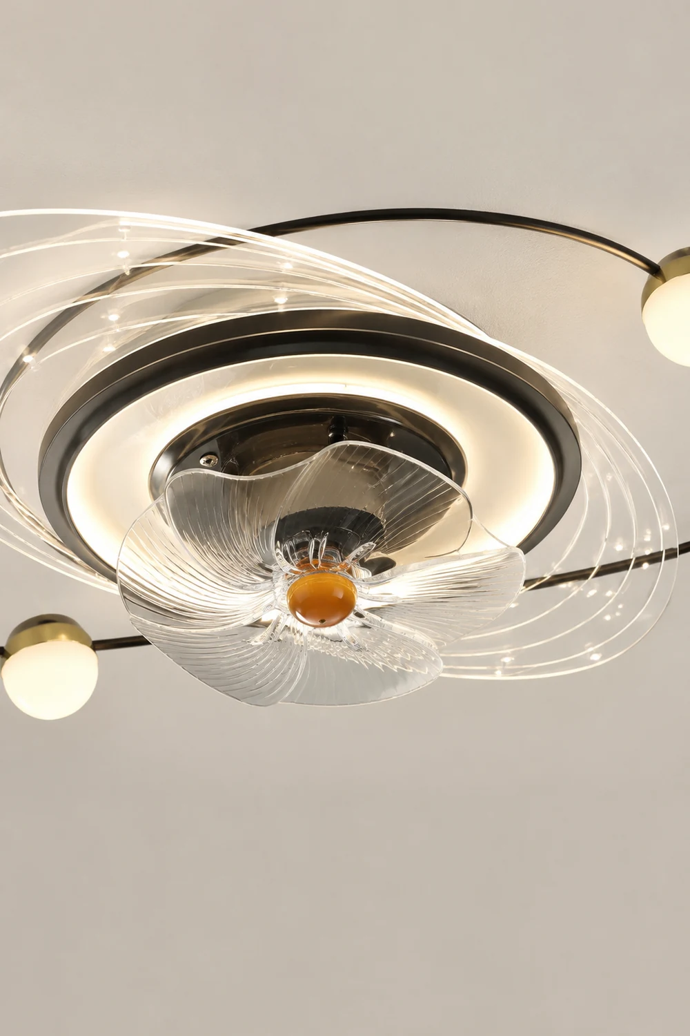 Madina Deckenventilator mit Beleuchtung, 3 Stile, ∅55/60CM - Lumpaz