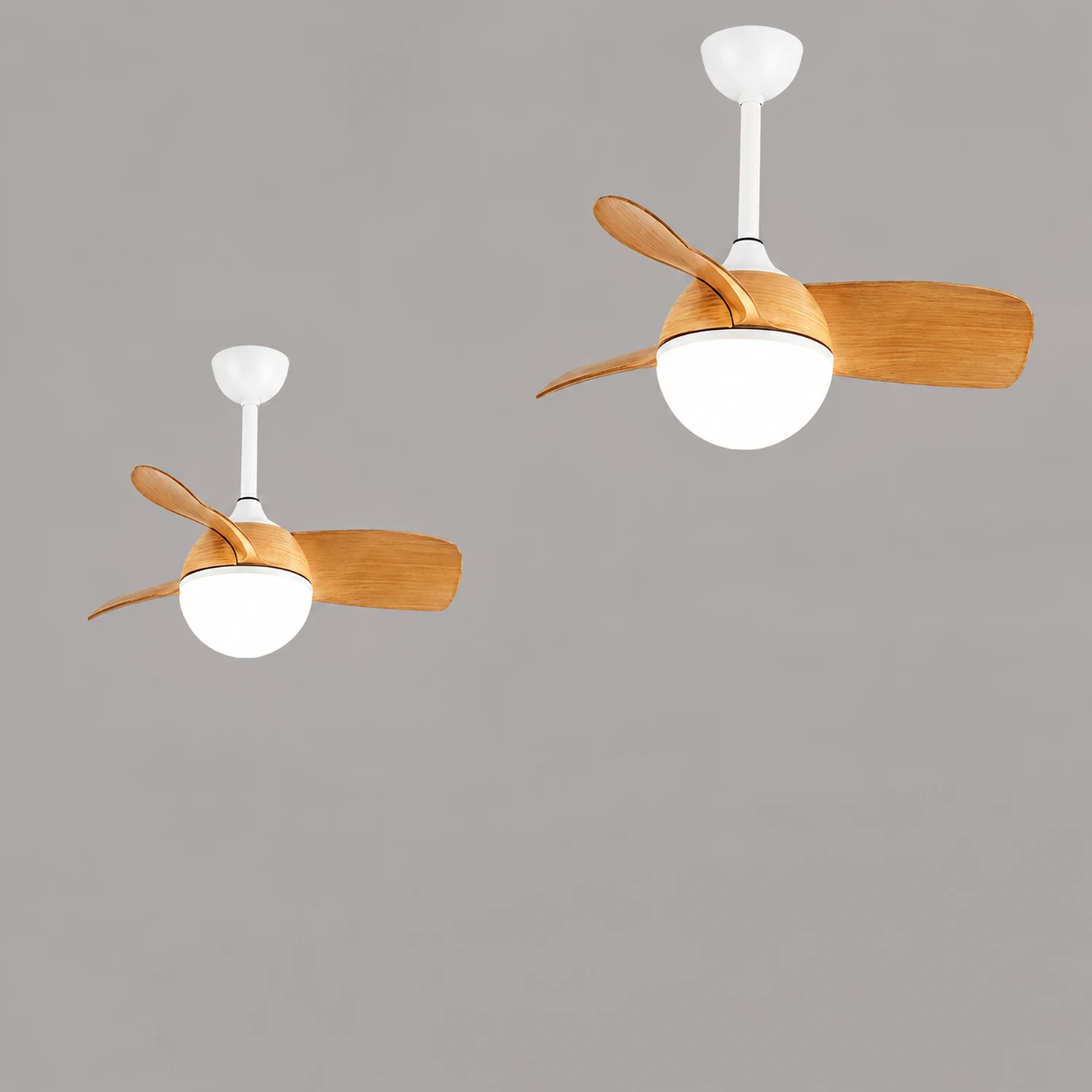 Morandi Deckenventilator mit Beleuchtung 3-Blatt, 3 Farben, ∅76cm - Lumpaz