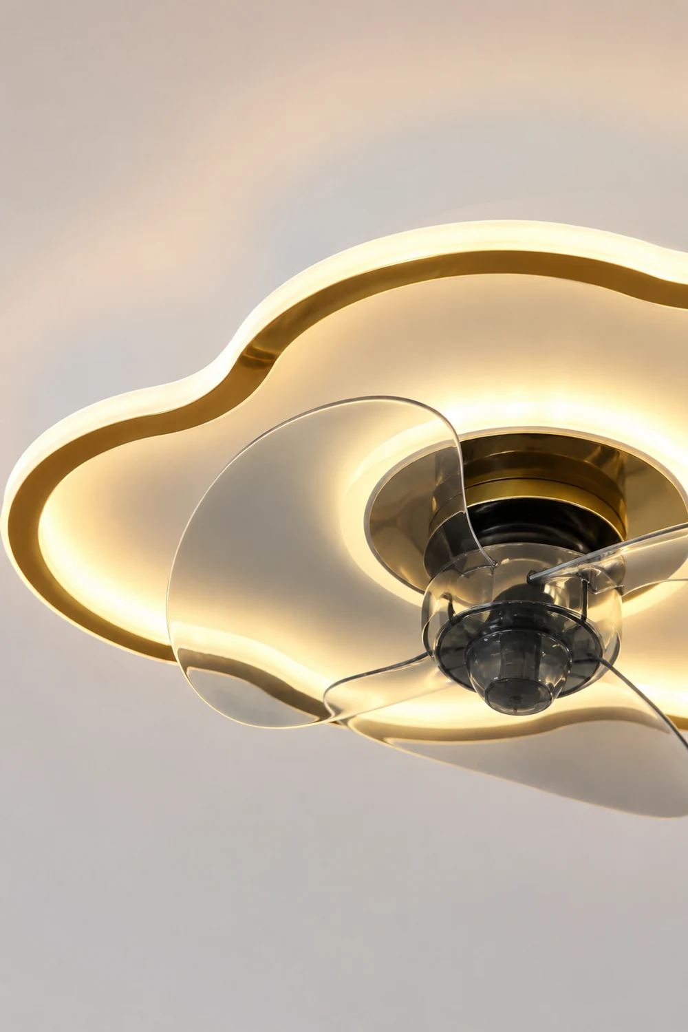 Minori Deckenventilator mit Beleuchtung Wolke & Stern, 3 Farben, ∅52/57CM - Lumpaz