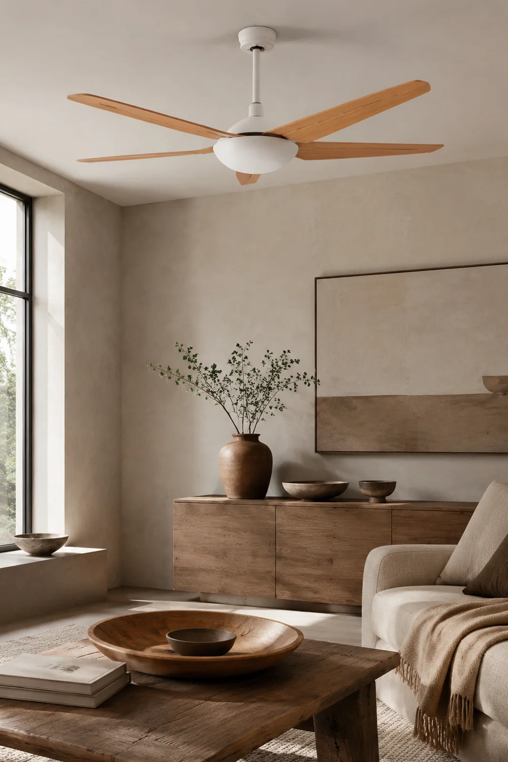 Haydn Deckenventilator 5-Blatt, 3 Farben, ∅130CM - Lumpaz
