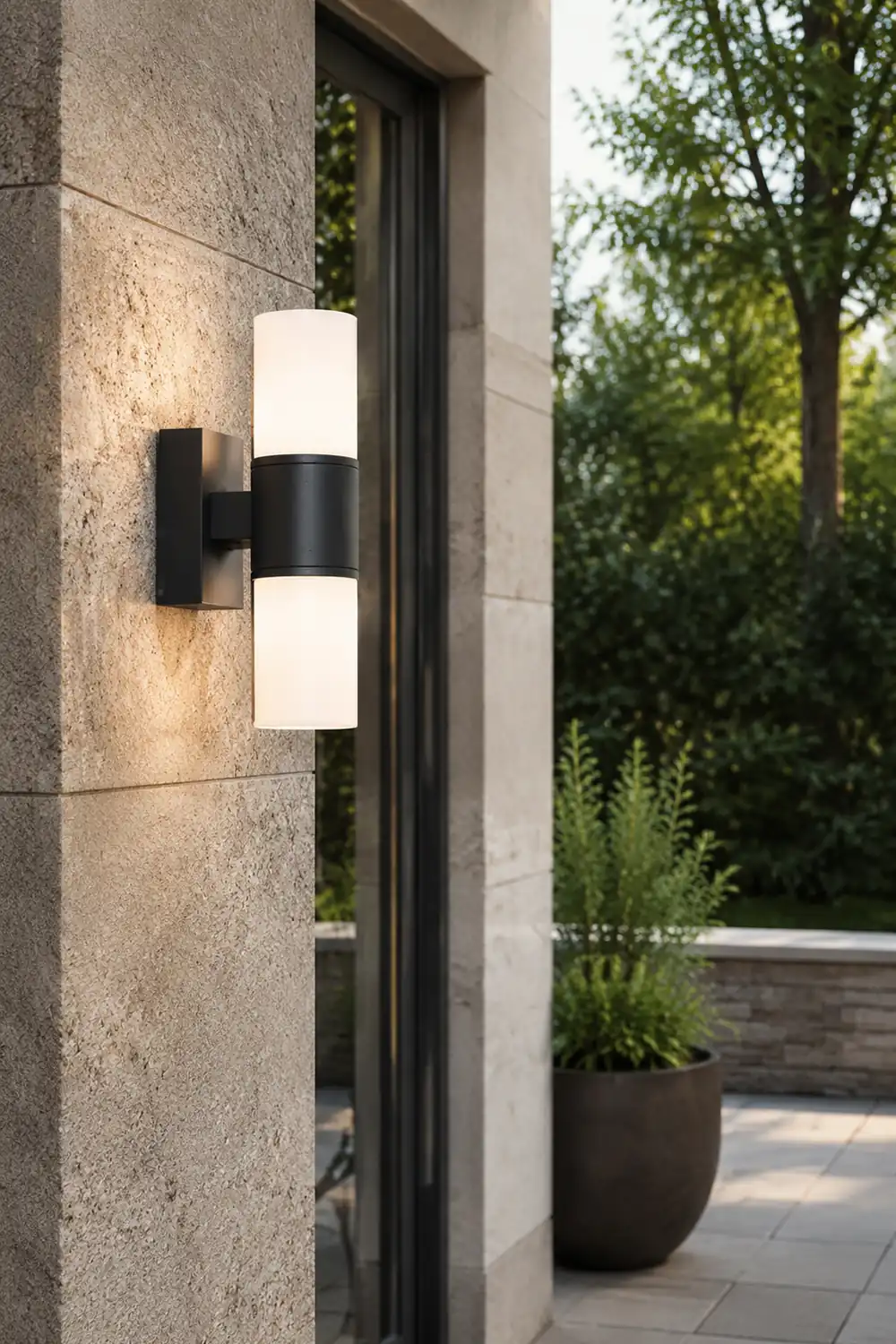 Orr Drehbar Außenwandleuchte Geometrie, 24CM Lang - Lumpaz