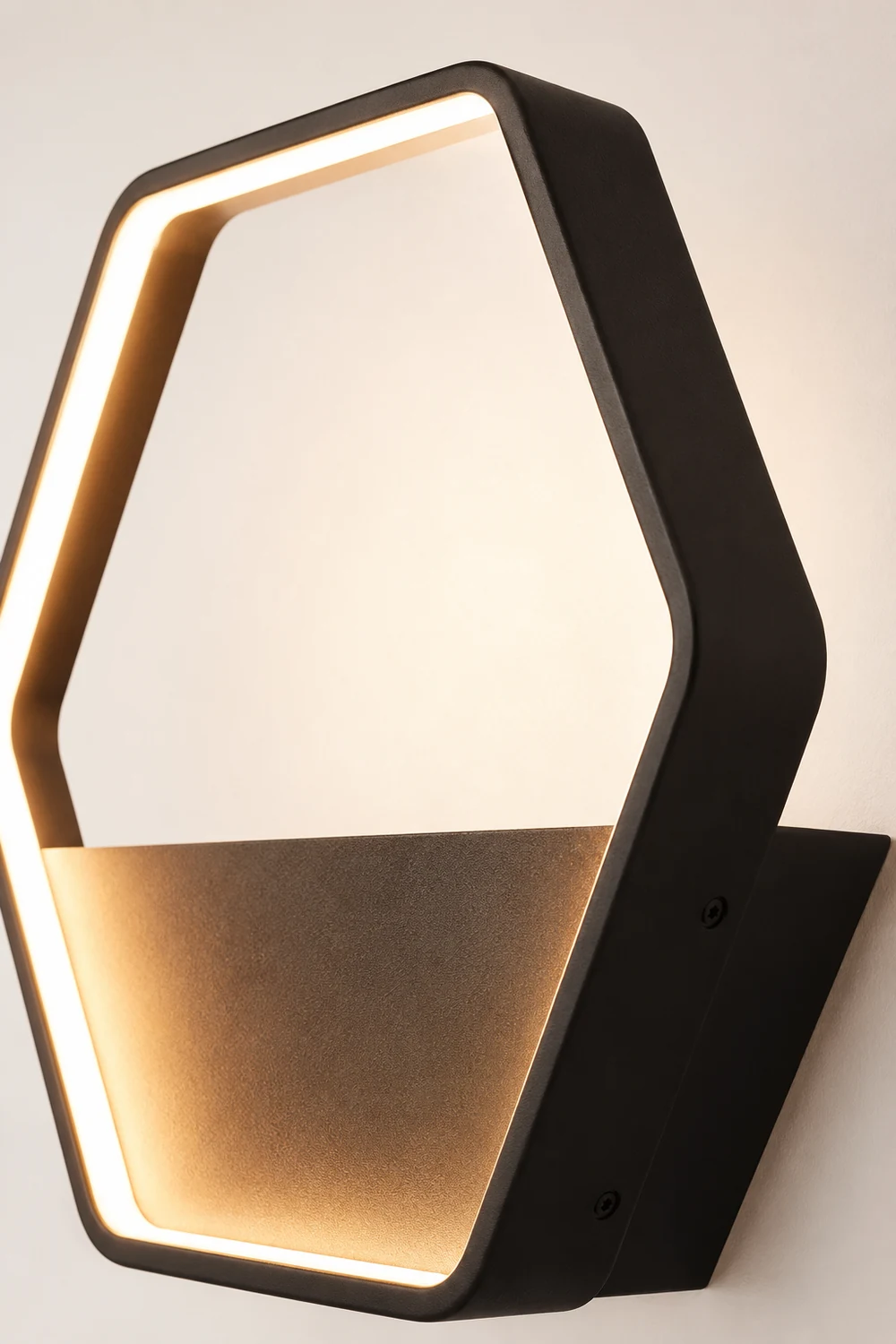 Orr Sechseckig Solar Wandleuchte für den Außenbereich, 48/65/85CM Lang - Lumpaz
