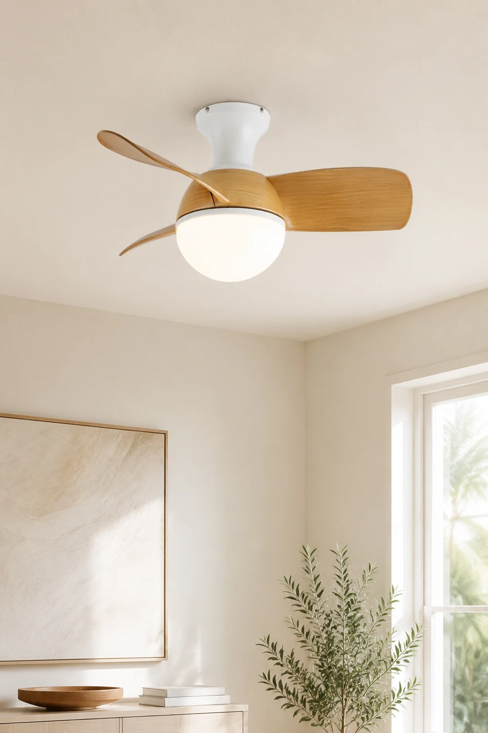 Morandi Grundlegend Deckenventilator mit Beleuchtung 3-Blatt, 3 Farben, ∅76cm - Lumpaz