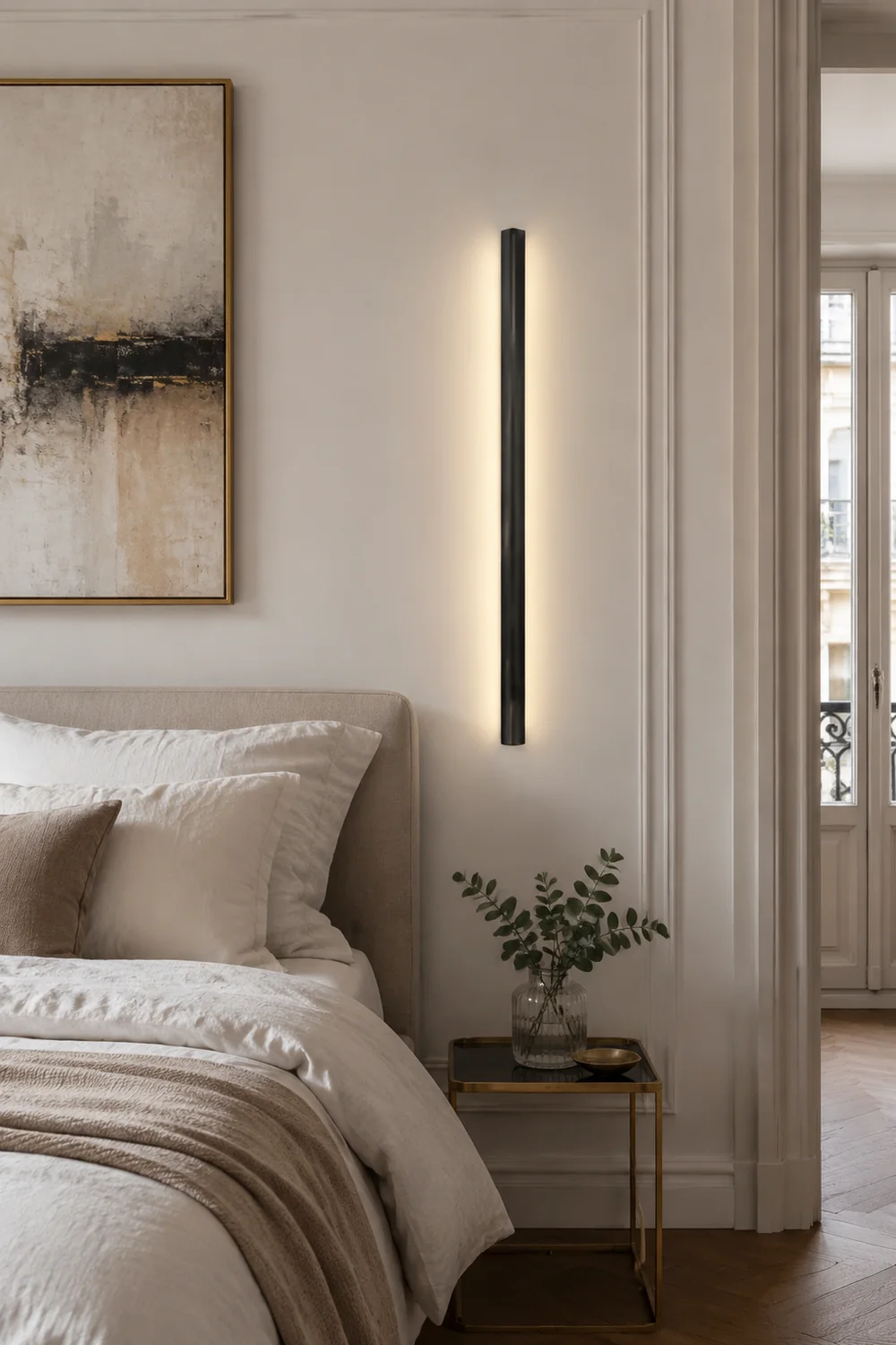 Edge Bar Spiegelfront Wandleuchte Schwarz，61CM/80CM/99CM/119CM lang - Lumpaz