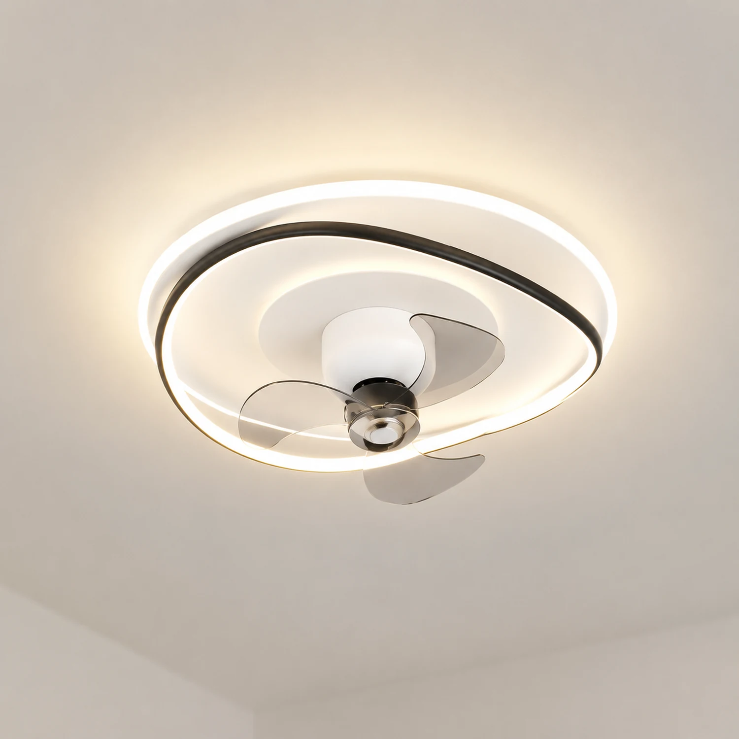 Lacey Deckenventilator mit Beleuchtung Geometrie, 3 Stile, ∅50CM - Lumpaz