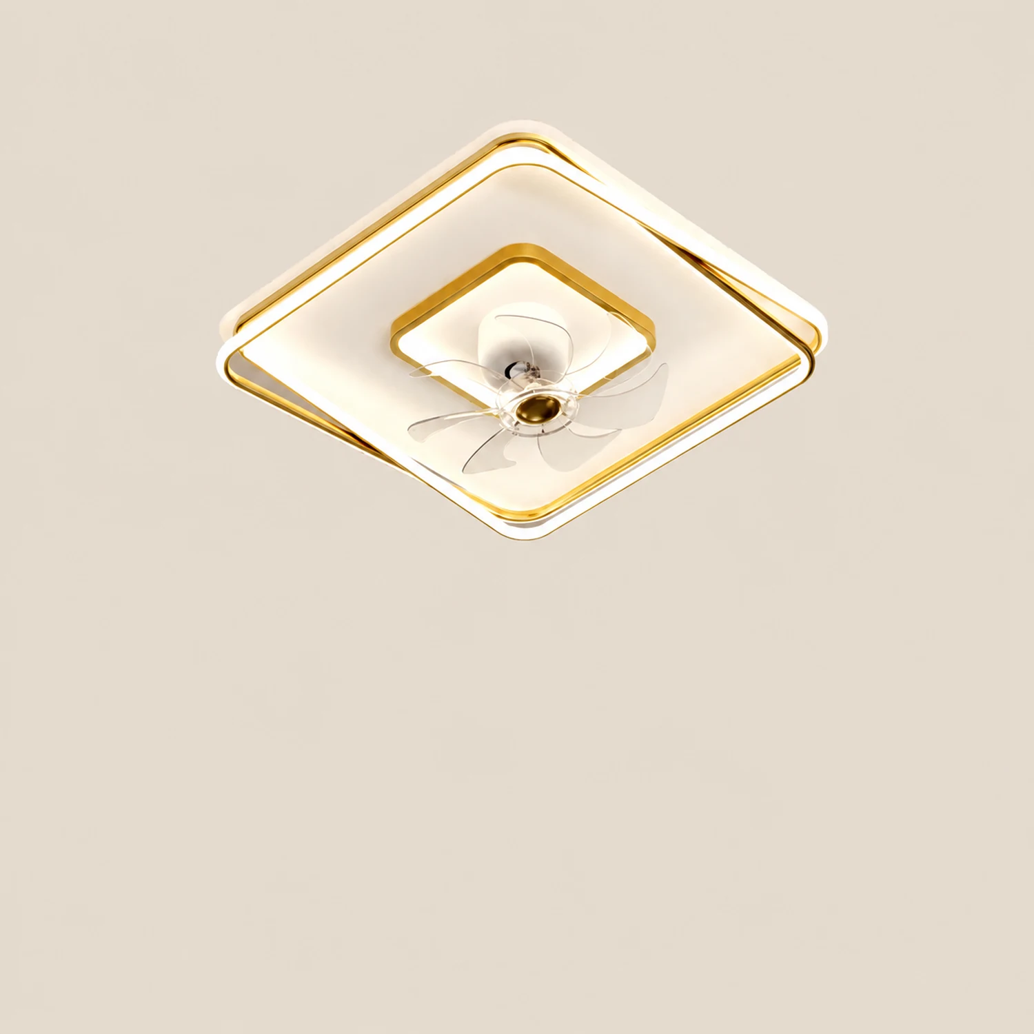Kelley Deckenventilator mit Beleuchtung Gold, 5 Stile, ∅50/90/110CM - Lumpaz