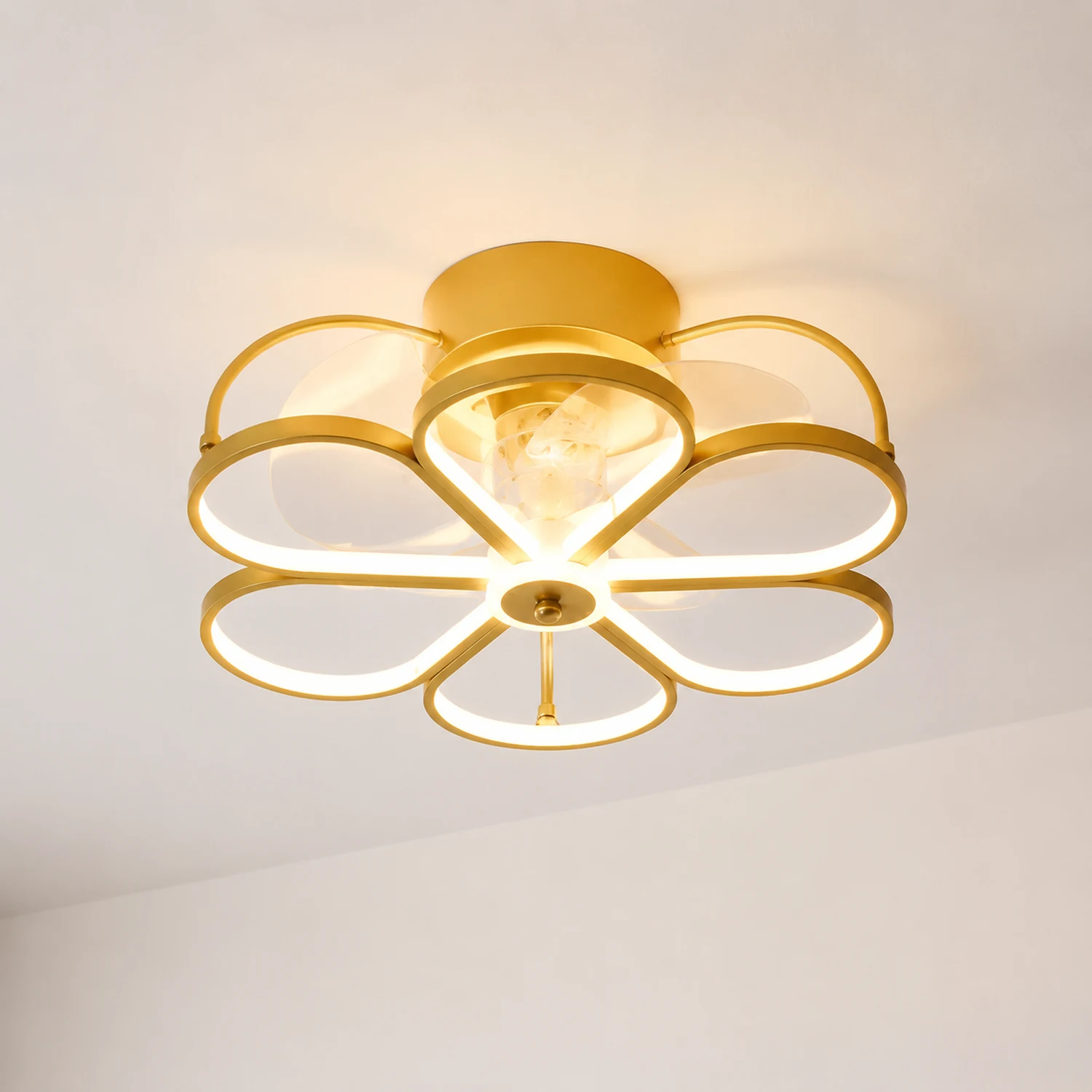 Hana Deckenventilator mit Beleuchtung, 3 Stile, ∅50CM - Lumpaz