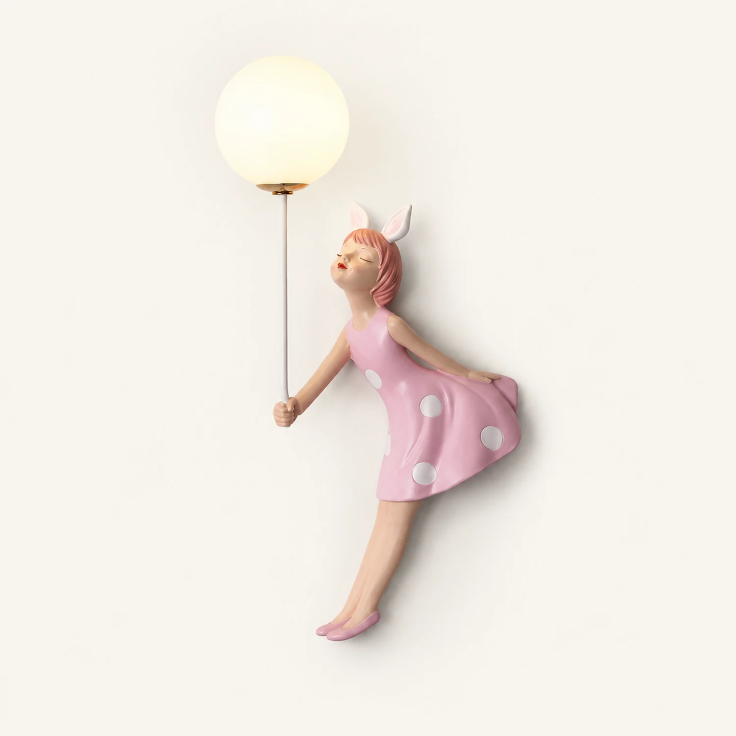 Minori Wandleuchte Rosa, 2 Stile, 49CM Lang - Lumpaz