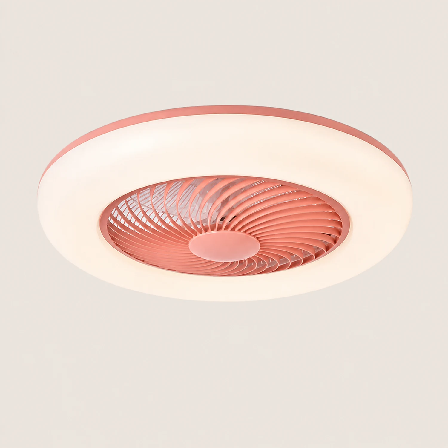 Edge Deckenventilator mit Beleuchtung, 4 Farben, ∅55CM - Lumpaz