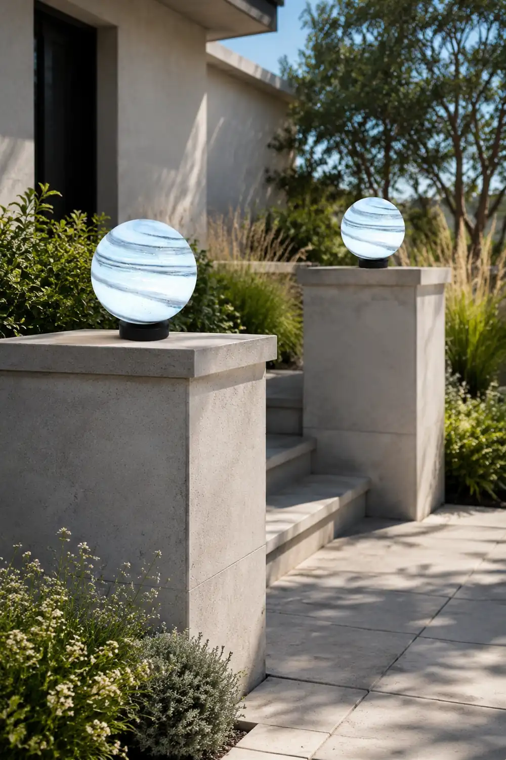 Elif Außenleuchte Solar, Mond, ∅25/30/40CM - Lumpaz