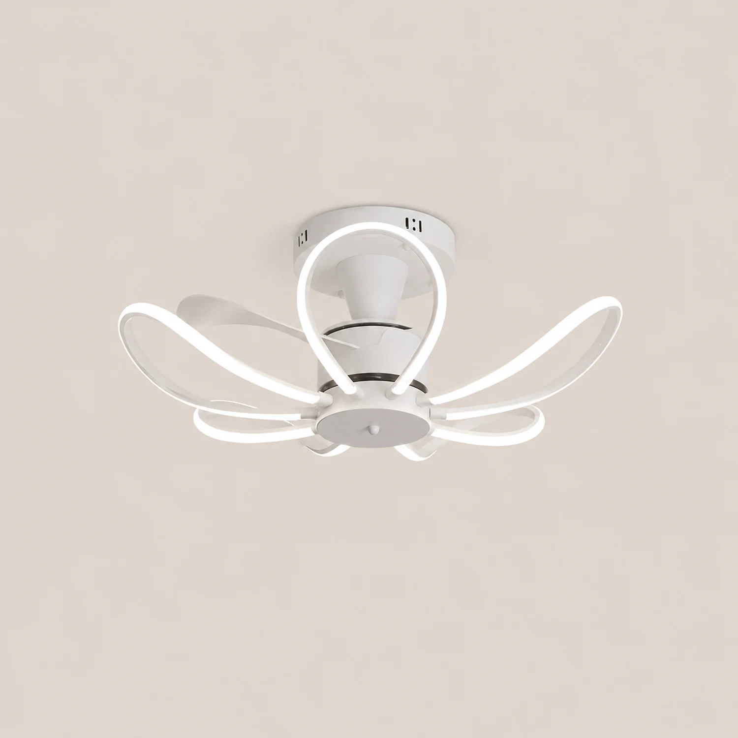 Lacey Deckenventilator mit Beleuchtung, 3 Farben, ∅65CM - Lumpaz