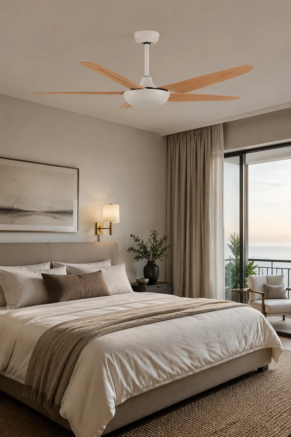 Haydn Deckenventilator 5-Blatt, 3 Farben, ∅130CM - Lumpaz