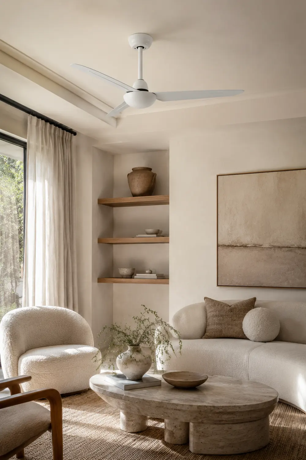 Haydn Deckenventilator 3-Blatt, 3 Farben, ∅106cm - Lumpaz