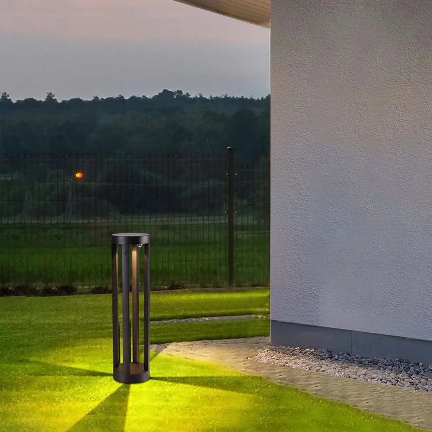 Pena Außen Pollerleuchte Solar, Minimalist, 30/40/60/80CM Lang - Lumpaz