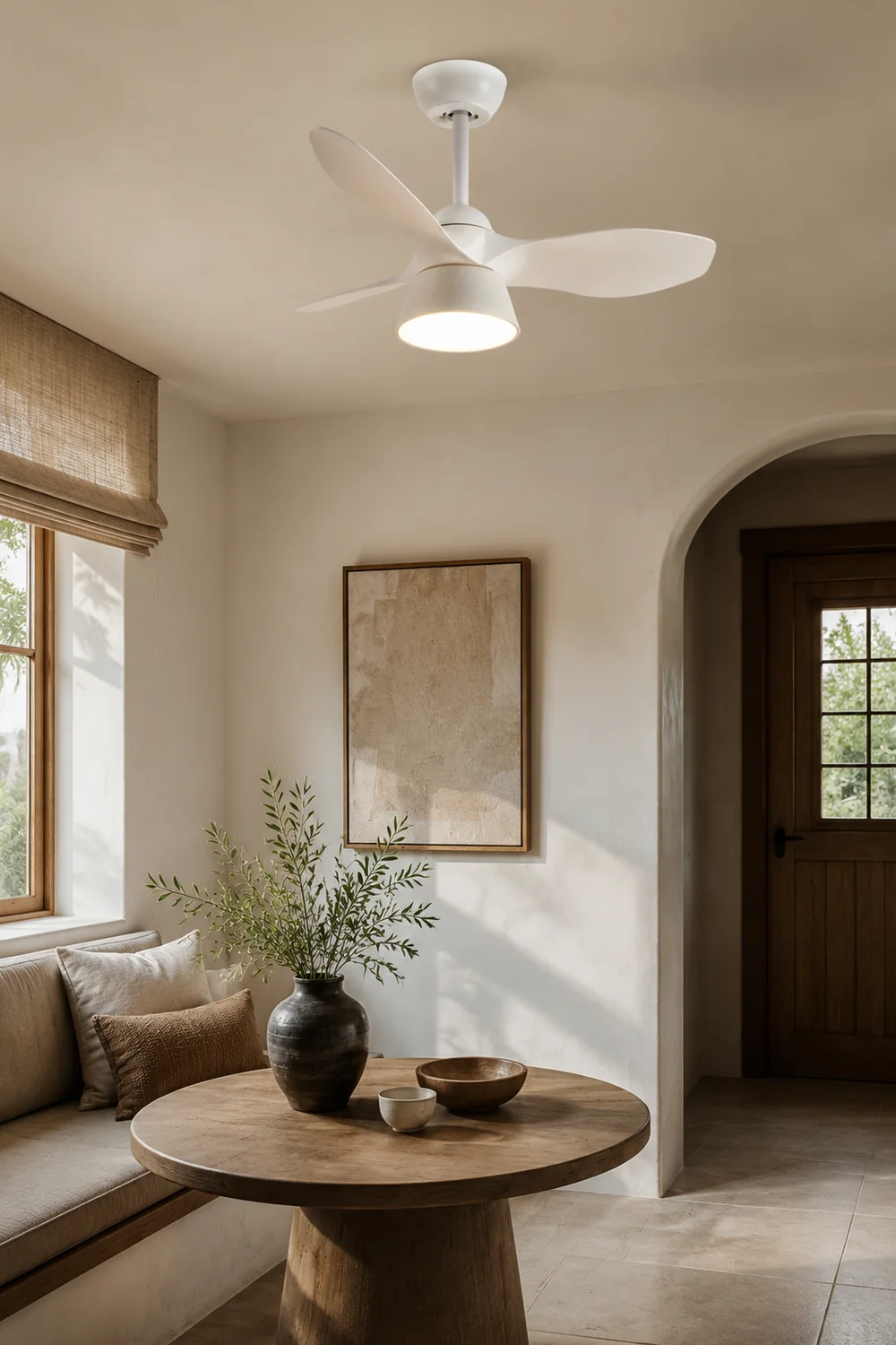Walters Deckenventilator mit Beleuchtung, 3 Farben, L 84CM - Lumpaz