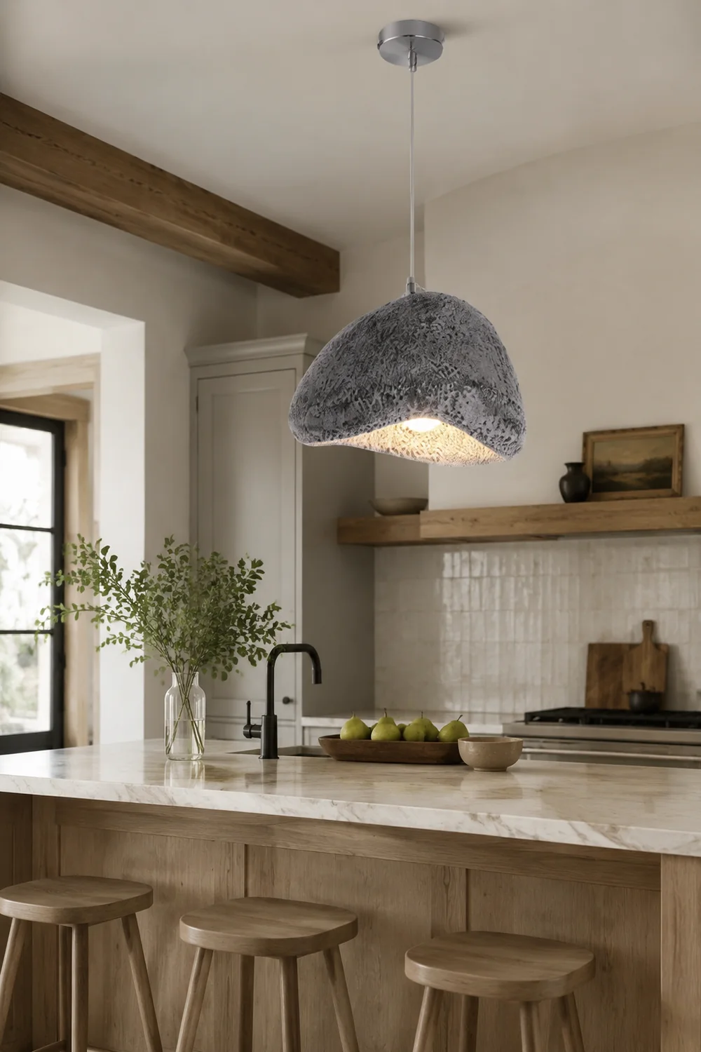 Byers Pendelleuchte Brot Form Harz, 4 Farben，∅ 32CM - Lumpaz