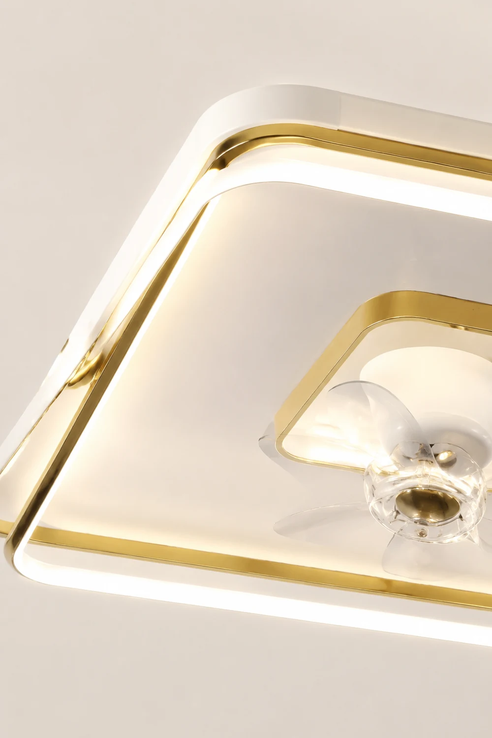 Kelley Deckenventilator mit Beleuchtung Gold, 5 Stile, ∅50/90/110CM - Lumpaz