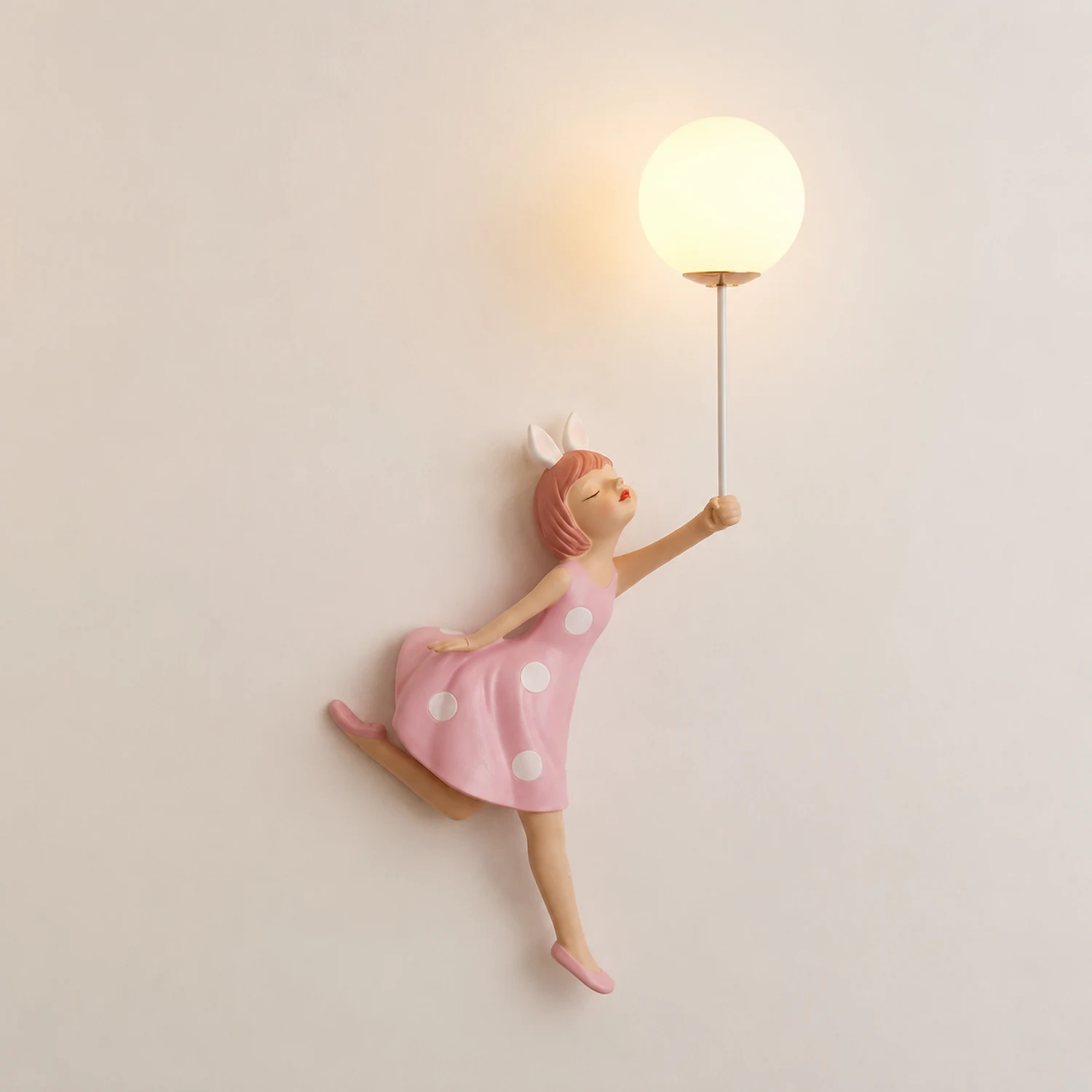 Minori Wandleuchte Rosa, 2 Stile, 49CM Lang - Lumpaz