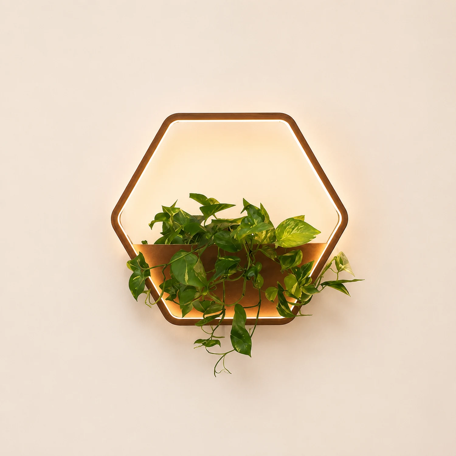 Orr Sechseckig Solar Wandleuchte für den Außenbereich, 48/65/85CM Lang - Lumpaz