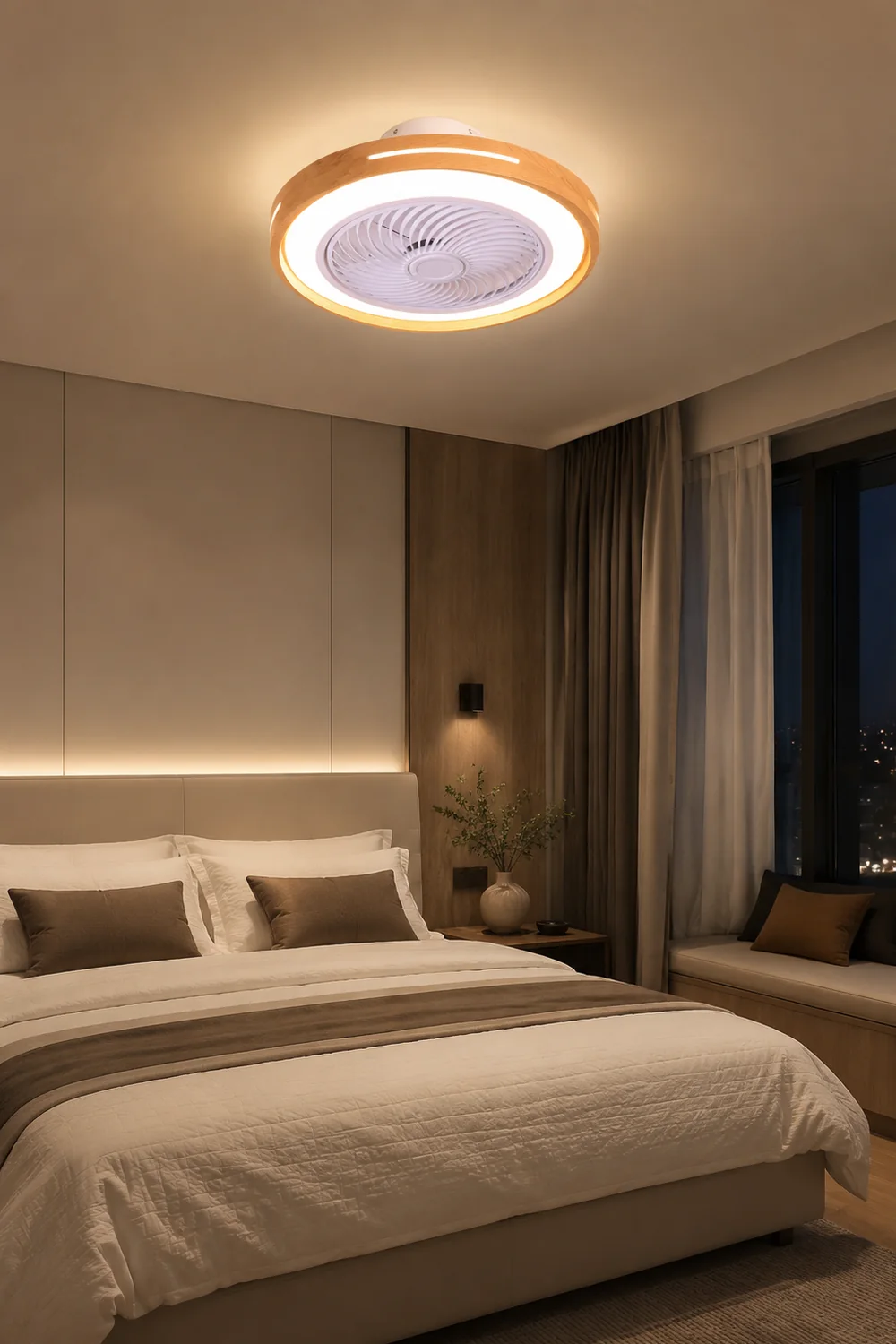 Ozawa Deckenventilator mit Beleuchtung, 3 Stile, ∅50CM - Lumpaz