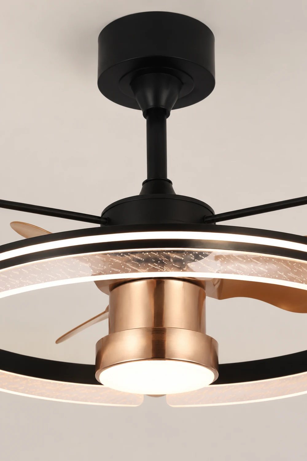 Kelley Deckenventilator mit Beleuchtung Aluminium & Metall, ∅60cm - Lumpaz