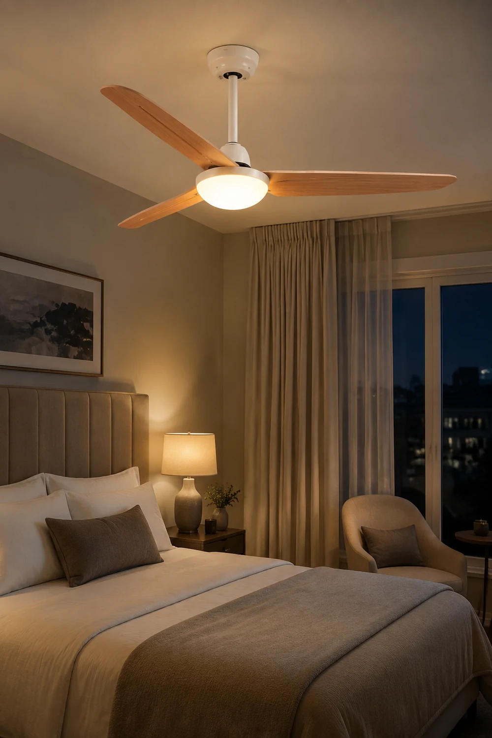 Haydn Deckenventilator 3-Blatt, 3 Farben, ∅106cm - Lumpaz