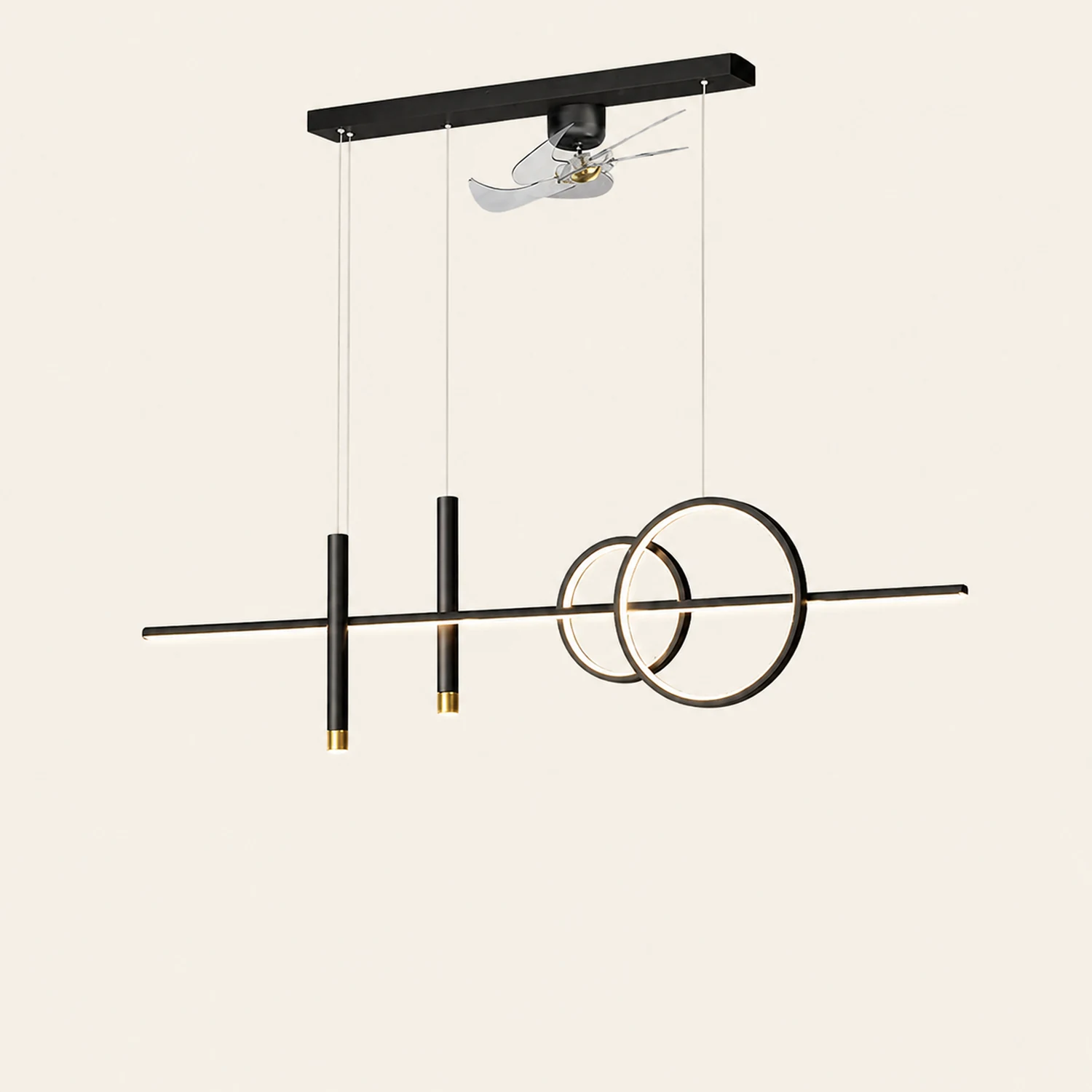 Madina Deckenventilator mit Beleuchtung 6 Stile, ∅100CM - Lumpaz