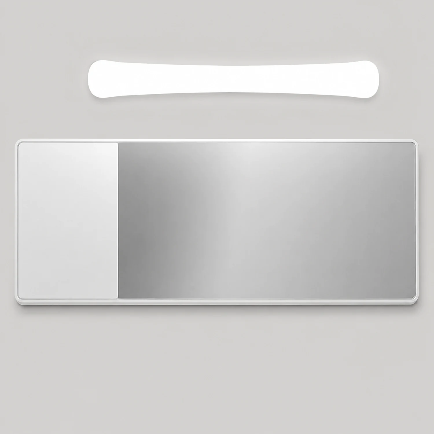 Edge Spiegelfront Wandleuchte Weiß, 30CM/40CM/60CM Lang - Lumpaz