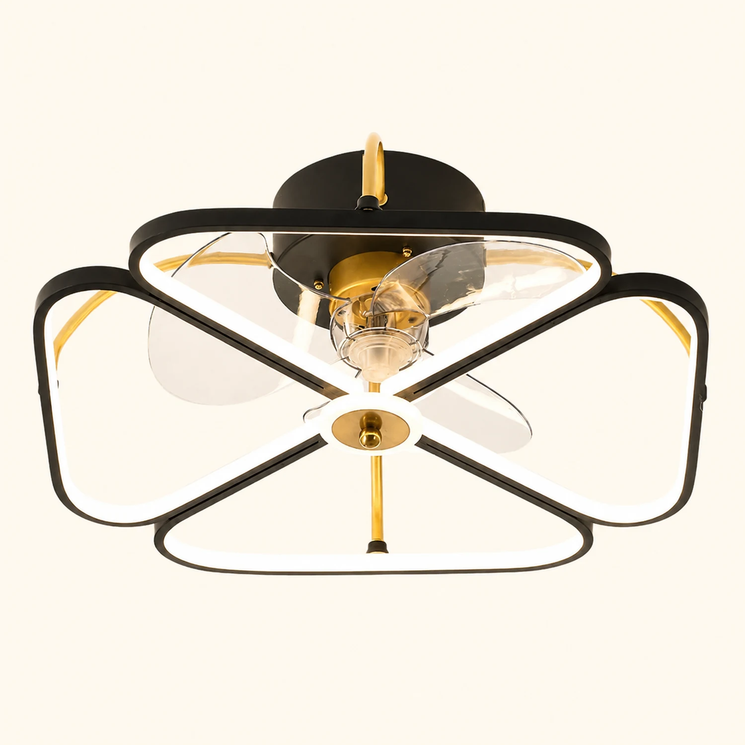 Hana Deckenventilator mit Beleuchtung, 3 Stile, ∅50CM - Lumpaz
