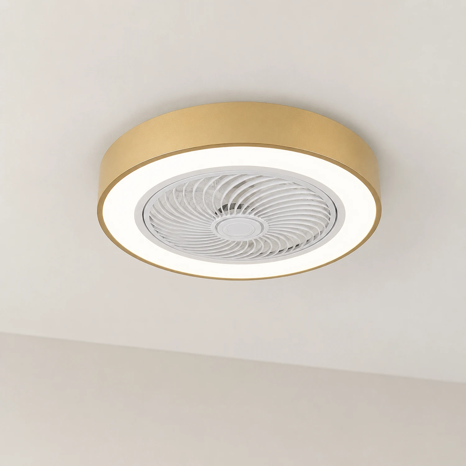 Morandi Deckenventilator mit Beleuchtung Klare Blätter, 6 Farben, ∅51CM - Lumpaz