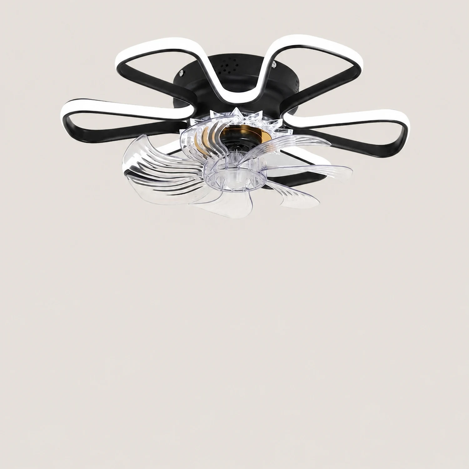 Hana Deckenventilator mit Beleuchtung, 3 Farben, ∅50CM - Lumpaz