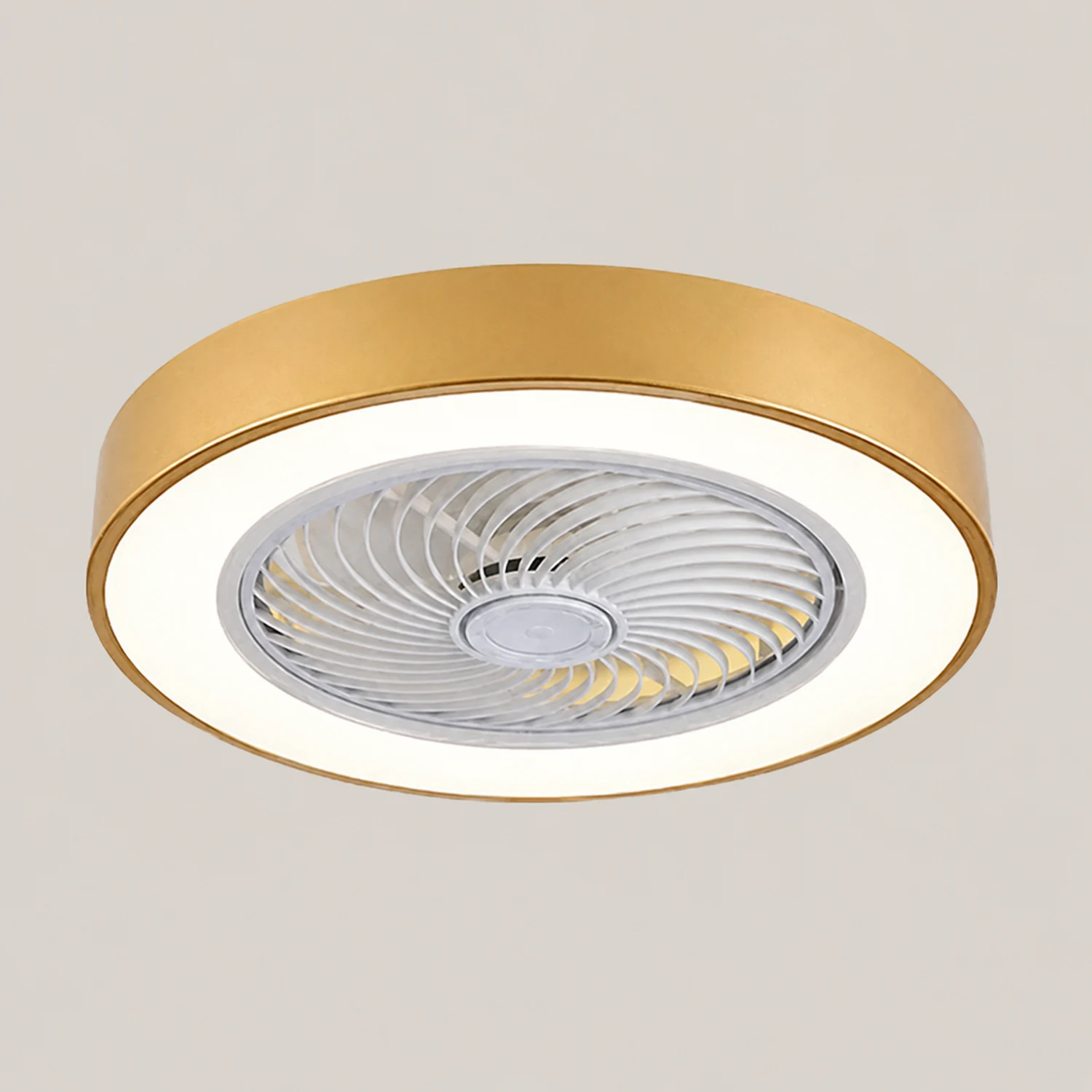 Morandi Deckenventilator mit Beleuchtung Klare Blätter, 6 Farben, ∅51CM - Lumpaz