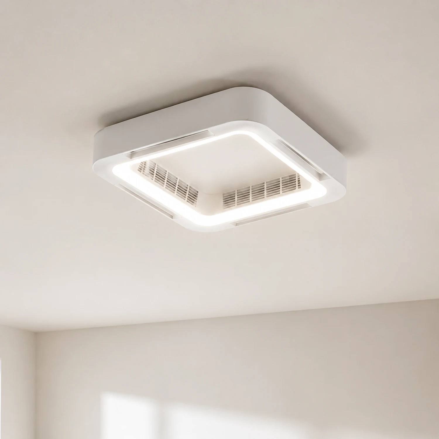 Quinn Deckenventilator mit Beleuchtung Weiß, 2 Stile, ∅58CM - Lumpaz