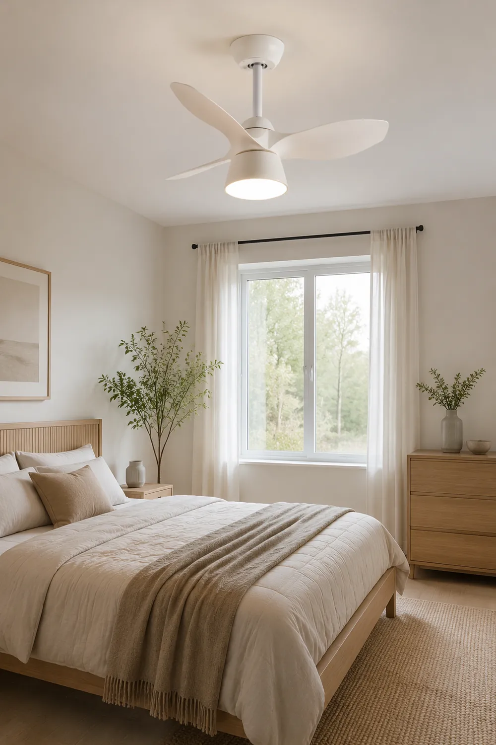 Walters Deckenventilator mit Beleuchtung, 3 Farben, L 84CM - Lumpaz