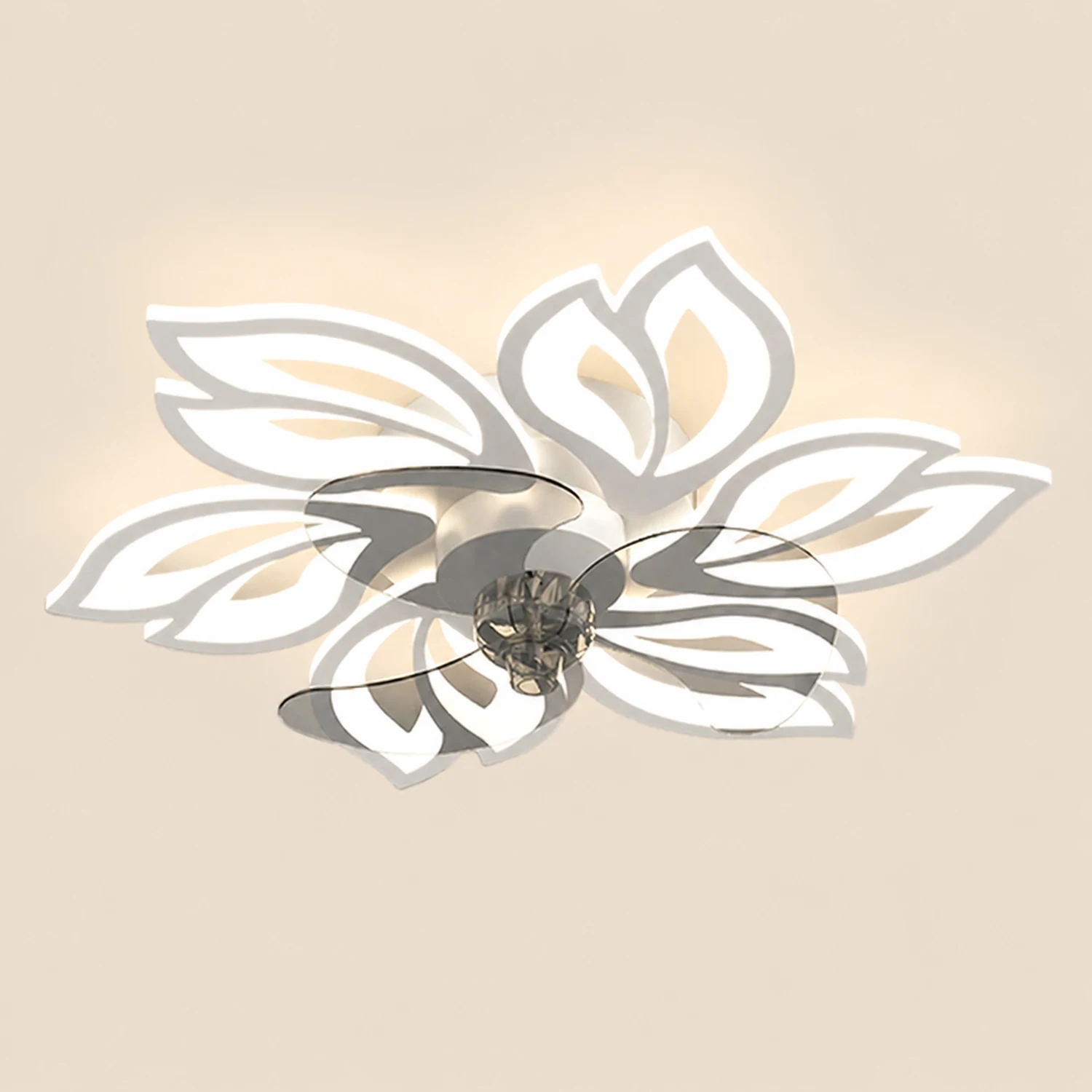 Hana Deckenventilator mit Beleuchtung, 3 Farben, ∅65/69/79CM - Lumpaz