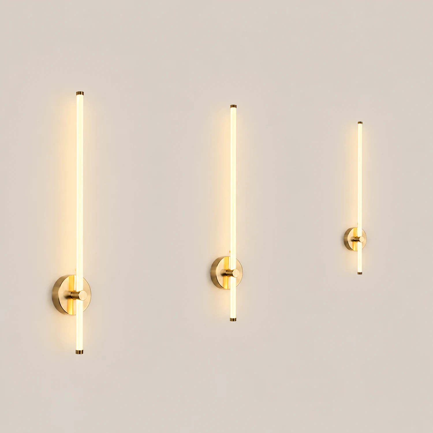 Edge Innenwandleuchte Kupfer & Nickel, 58/78CM Lang - Lumpaz